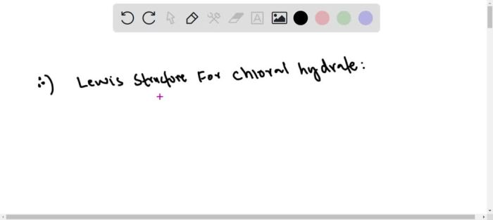 Lewis structure for chloral hydrate