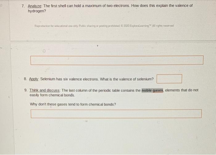 Gizmos student exploration covalent bonds