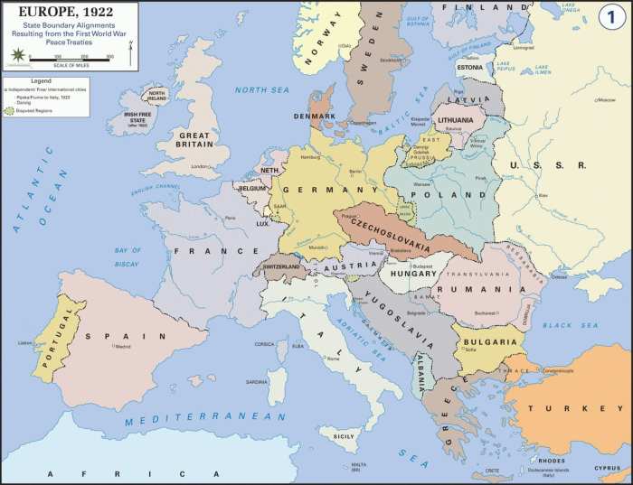 Europe after ww2 map worksheet