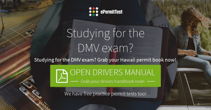 Hawaii driver's manual test answers