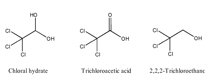 Lewis structure for chloral hydrate