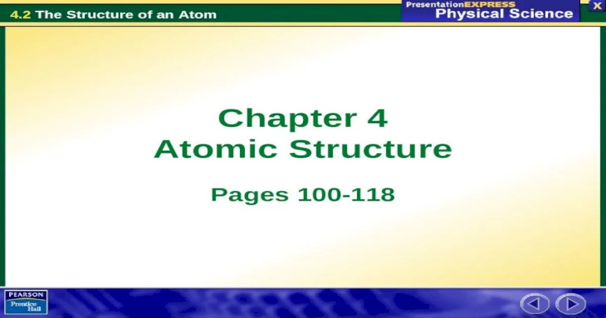 Section 4.3 modern atomic theory pages 113-118 answer key