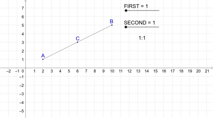 Partitioning a line segment worksheet answers